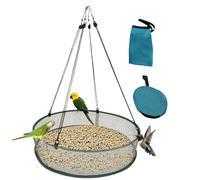 Fbinys Bird Seeding Tray, Outdoor Birdseed Hoop Holder, Space-Saving Design with Easy Installation, Sturdy and Weather-Resistant for Driveway, Balcony, Patio, 20x4.13 inches