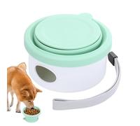 Fbinys Bol de nourriture pour chiens - Gamelle portable pour chien - Bol de voyage pour chien - Conteneur de friandises pliable - Bol de nourriture pour chien - Support pour sac à déchets - Bol de