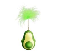 Fbinys Cat Food Puzzle Ball, Avocado Shaped Treat Toy, Interactive Game for Pets, Snack Dispensing Activity for Mental Stimulation, Enrichment Toy with Fun Design, Cat Play Accessory for Home