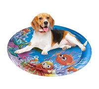 Fbinys Cat Sensory Water Mat, Cartoon Water Pad Pets and Babies, Cool Fun Playing & Sleeping Waterbed for Small, Medium, Large Kittens, Puppies, Home, Outdoor Entertainment