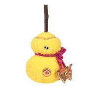 Fbinys Catnip Cats Toys, Gourd-Shaped Cat Scratching Toy, Catnip Stuffed Doll for Kitten Oral Cleaning, Chewing, and Interactive Playtime, 3.94x3.94x7.87 inches, Yellow