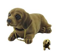 Fbinys Chien de décoration de Voiture, Figurines pour Tableau de Bord de Voiture, Figurines de Chien en résine à tête secouée pour Tableau de Bord, Ornement décoratif Mignon et créatif de de