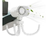 Fbinys Circulateur d'air turbo, mini à pince de style poulpe, dispositif de refroidissement à écran intelligent LED, système de flexible à rotation à 360 degrés, gadget de refroidisse