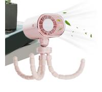 Fbinys Circulateur d'air turbo, mini à pince de style poulpe, dispositif de refroidissement à écran intelligent LED, système de flexible à rotation à 360 degrés, gadget de refroidisse
