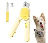 Fbinys Coupe-Ongles pour Chat | Toilettage Robuste avec Éclairage LED,Tondeuse à Griffes Haute visibilité,pour Petits et Moyens Animaux, Usage Domestique, Voyage, Camping, Refuge