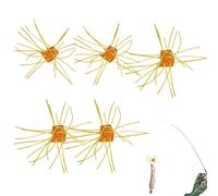 Fbinys Dice Baits | Oursin réaliste 5 pièces Souples avec de Multiples tentacules,Leurres Fuzzy pour Pêche Au Bar - Adapté Lacs, Rivières, Réservoirs Et Berges, pour Pêcheurs Débutants Et