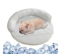 Fbinys Dog Cooling Mat Ice Silk Puppy Cold Cushion, Washable Non-Slip Summer Pet Cooling Pad to Cats, Dogs, Ideal for Backyard, Garden, Travel, Hotel, Veterinary Recovery, Family Picnic, and Car Use