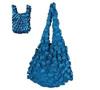 Fbinys Eco Shopping Totes, Fabric Carryall with Storage Sleeve, Portable Market Bag for Food Transport, Errands, Vacations, Camping Meals, Social Gatherings, Weekend Outings