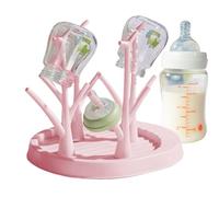 Fbinys Égouttoir à biberons, Porte-biberon Amovible en Forme d'arbre, Rangement Peu encombrant avec Plastique Durable, Support de séchage de biberons Multifonction, Organisateur pour biberon