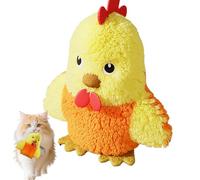 Fbinys Electronic Cat Toy, Automated Chicken Toy, Flapping Washable Realistic Sound Rechargeable Game Hunting Indoor Boredom Enrichment, Perfect for Christmas Birthday Easter, 13x11x4cm