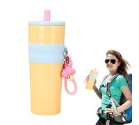 Fbinys Gobelet Isotherme Voyage | Gobelet Isotherme En Acier Inoxydable 304 800ml Pour Voyage - Bouteille Réutilisable Avec Couvercle et Paille pour Voyages, Sport, Bureau et Événements