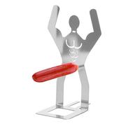 Fbinys Hot Dog Grill Holder, Stainless Steel Roaster, Sausage Tool with Stable Feature, BBQ Cooking Accessory for Camping Party, Grill Rack with Practical Style, Cooking Holder for Home and Outdoor