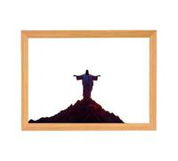 Fbinys Jesus Lamp Light - 4D LED Christ Frame, Inspiring Christian Wall Art, Home Living Room Bedroom Decoration, Church Spiritual Night Display, Easter Christmas Faith-Based Painting