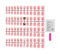 Fbinys Ongles courts à presser - 96 pièces décoratives pour manucure rose | Ongles artificiels press-on | pour les jeunes filles, pour la petite amie, pour sa mère, pour les amies, pour toute la