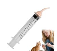Fbinys Pet Medicine Injector, Pill Delivery Tool, Liquid Feeding Syringe with Controlled Push Flow, Lightweight Pet Care Device with Comfort Grip, Easy Feeder, Veterinary Feeding Tool for Travel Use