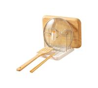 Fbinys Pot Lid Holder, Countertop Stand Drip Tray, Multi Functional Pot Lid Holder and Spoon Rest for Cooking Utensils, Cutting Boards and Baking Sheets, Kitchen Counter Organizer for Stove