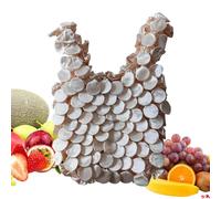 Fbinys Reusable Grocery Bags, Washable Foldable Carry Pouch, Lightweight Shopping Tote for Groceries, Daily Commutes, Travel Trips, Camp Cooking, Kitchen Storage, Party Supplies, Outdoor Picnics