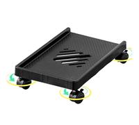 Fbinys Support de Tour PC, roulettes processeur, rehausseur de 12 Pouces avec Support réglable, Construction en Acier, Chariot PC Portable, Accessoire d'ordinateur pour Station Jeu sur Tapis Sol