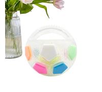 Fbinys Tough Ball Toys, Interactive Squeaky Chew Balls, Sturdy Round Training Toys, Pet Fetch Supplies for Aggressive Chewers and Active Playtime, 7.09 inches, Black, Transparent