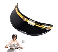 Fbinys Vintage Motorcycle Visors, Helmets Shield Accessory, Three Clip Helmet Visor with Build, Motocross Helmet Add On, Protective Visor with Retro Design, Motorcycle Gear for Riders and Bikers