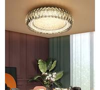 FBITE Plafonnier en Cristal de Chambre européenne LED plafonniers Semi-encastrés Modernes éclairage décoratif Simple de Salle à Manger lumière Ronde Lustre de Luxe Nouvelle Vie intéressante