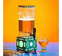 FBJAMZ Fontaine à bière avec Robinet Transparent et éclairage LED, idéale pour la Maison, Les fêtes, Les Bars et Les Restaurants. Facile à Nettoyer. (Green)