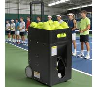 FBJAMZ Lanceur de balles de Tennis Portable Intelligent avec Application de contrôle à Distance, Angle de Vitesse réglable, capacité de 50 balles pour Un entraînement Optimal.