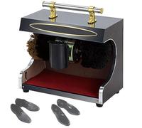 FBJAMZ Machine à cirer Les Chaussures, Machine à cirer Les Chaussures Automatique à la Maison/Machine à brosser en Titane électrique dans Le Hall d'hôtel (Black)