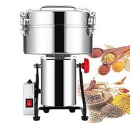 FBJAMZ Moulin à Grains électrique 4500g Moulin à épices en Acier Inoxydable et Moteur Commercial, pour Herbes/épices/Noix/céréales, Moulin à Herbes