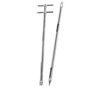 FBJAMZ Sonde de Grain échantillonneur de Poudre échantillonneur en Acier Inoxydable sonde d'échantillonnage Solide 32mm pour Riz, maïs, blé, soja (100cm)