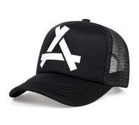 FBKKFCL American Street Versatile Letter A Bonnet de Baseball en Maille Respirante pour Hommes et Femmes, Protection Solaire Estivale à Bord courbé de Bec de Canard ca