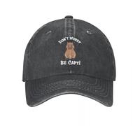 FBKKFCL Capybaras Casquette de Baseball Unisexe ne Vous inquiétez Pas Soyez capy Denimed Daged Washed Hats Casquette Mode Outdoor Workouts Cadeau Sun Sun