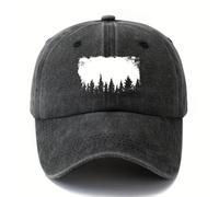 FBKKFCL Casquette Blanche de Baseball forestière imprimée, à la Mode et Polyvalente, Protection Solaire extérieure, Casquette à Bec de Canard, Vacances, Voyages, Camping