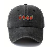 FBKKFCL Casquette de Baseball à Motif Fraise, Style décontracté et à la Mode, Casquette à Bec de Canard Unisexe, Voyages en Plein air, Camping