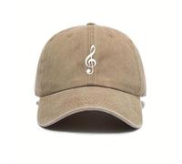 FBKKFCL Casquette de Baseball imprimée Note Musicale, Casquette décontractée Urbaine rétro d’extérieur, Casquette streetfashion en Bec de Canard pour Hommes et Femmes