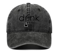 FBKKFCL Casquette de Baseball personnalisée imprimée en Lettres Noires pour Hommes et Femmes, Casquette à Bec de Canard lavée de Rue, réglable, adaptée à Toutes Les Saisons