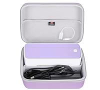 FBLFOBELI Coque rigide pour Polono/Phomemo/SVANTTO/YOTON/Rollo/Nelko/pour imprimante d'étiquettes d'expédition thermique Bluetooth Omezizy - Imprimante d'étiquettes sans fil 4 x 6 241BT (violet)