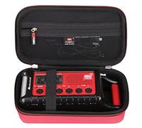 FBLFOBELI Étui de Rangement Rigide en EVA Compatible avec Radio AM/FM Midland ER310/ER210/ER300/ER50 à manivelle d'urgence AM/FM, Sac de Voyage Portable (étui Uniquement), Rouge, 8.7 x 4.7 x 3.9