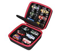 FBLFOBELI Étui de transport rigide de voyage compatible avec Hot Wheels Monster Trucks, lot de 12 camions jouets moulés sous pression à l'échelle 1:64, sac de rangement portable (étui uniquement)