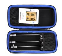 FBLFOBELI Étui de transport rigide en EVA compatible avec thermomètre à viande ThermoPro TP25 152 m Bluetooth avec 4 sondes (étui uniquement)