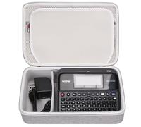 FBLFOBELI Étui de transport rigide pour étiqueteuse connectée Brother P-Touch PTD410/PTD600/D610BT (gris)