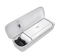 FBLFOBELI Étui de transport rigide pour scanner de bureau compact sans fil Brother ADS-1250W / ADS-1700W / ADS-1800W / ADS-1200 / ADS-1300 - Sac de rangement de protection (étui uniquement) (gris)