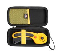 FBLFOBELI Étui rigide pour cutter rotatif, pour ranger des lames, des bobines de fil, des découseurs et des petits ciseaux, 20 x 9,4 x 6,6 cm, étui uniquement