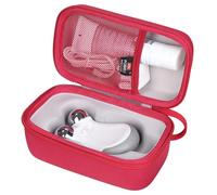 FBLFOBELI Hunvva EP-300 Étui de voyage rigide pour kit de démarrage NuFace Mini+ Mini appareil facial à micro-courant (étui uniquement) (rose rouge)