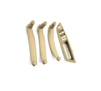 FBOIUYPL Car Inner Trim Door Pull Handle Cover 4PCS Front Driver Armrest Interior for X5 X6 E70 E71 2007-2013 Panel Cover(Moka LHD Set)