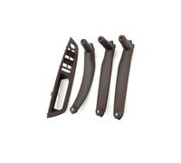FBOIUYPL Car Inner Trim Door Pull Handle Cover 4PCS Front Driver Armrest Interior for X5 X6 E70 E71 2007-2013 Panel Cover(Moka LHD Set)