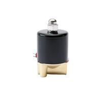FBPQRCONS Électrovanne Haute Température Normalement Fermée 2W avec Joint | Électrovanne NF 2W 1/4 pouce Corps Laiton Joint FKM Haute Temp 12V 24V 110V 220V AC/DC 0-10bar(G-240VAC,3/8 Inch)