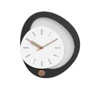 FbqLhe1ahh Bureau Horloge Murale de Luxe 35,5 x 40 cm, Style Nordique, créative, Forme irrégulière, décoration Moderne et Simple for la Maison Décoratif