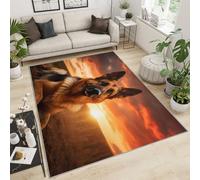 FBRUIEG Tapis berger allemand pour chambre de garçon - Motif chien mignon - Tapis pour amoureux des chiens - Pour chambre à coucher et chambre d'enfant - Décoration d'intérieur - 100 x 150 cm