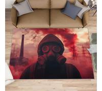 FBRUIEG Tapis de protection de l'environnement pour salon, signification symbolique, tapis antidérapant et lavable pour chambre à coucher, cuisine, salle à manger - 80 x 150 cm